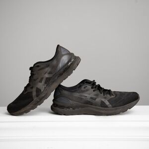 Asics Gel Nimbus 23 Men 10.5 Black Running Shoes Athleisure Athletic Gym Fitness